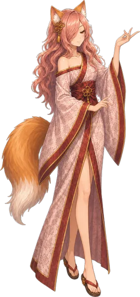 Kitsumi, off duty, mid-dance